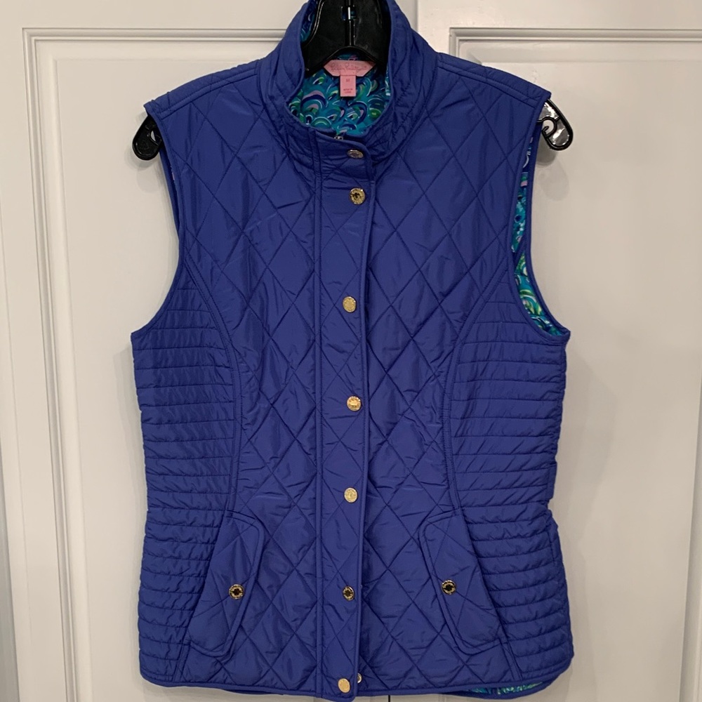 Lilly Pulitzer Royal Blue Quilted Vest